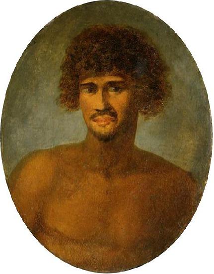John Webber Head and shoulders portrait of a young Tahitian male Germany oil painting art